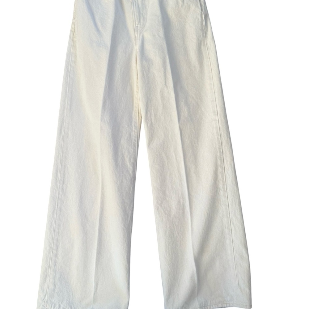 Levi’s Ribcage Wide Leg Jeans - Off White size 28 - Picture 6 of 6